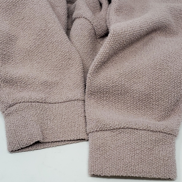 VARLEY MACEO TEXTURED MOCK NECK SWEATSHIRT DUSTY ROSE MAUVE WOMEN SMALL - Picture 11 of 15